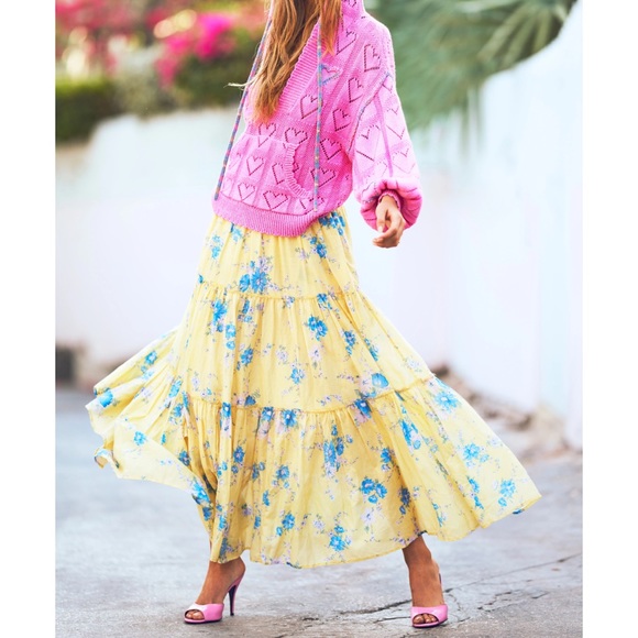 LoveShackFancy Floral Tiered Skirt - Picture 11 of 11